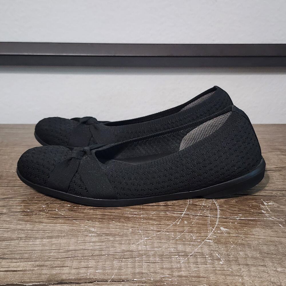 Bzees for LifeStride Kissed Women's Ballet Flats Shoes Size 7 Black